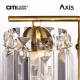 Citilux AXIS CL313413 Бра хрустальное с выключателем Бронза