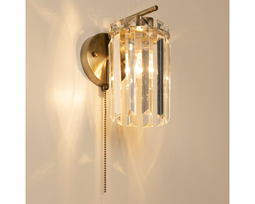 Citilux AXIS CL313413 Бра хрустальное с выключателем Бронза