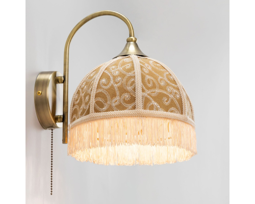 Citilux Базель CL407315 Бра с абажуром Вышивка и выключателем
