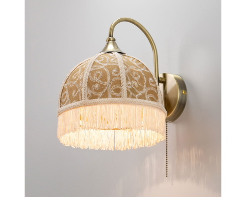 Citilux Базель CL407315 Бра с абажуром Вышивка и выключателем