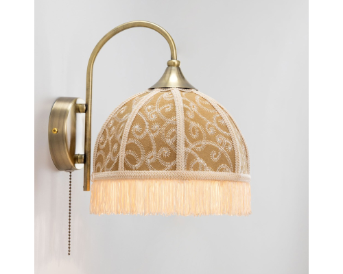Citilux Базель CL407315 Бра с абажуром Вышивка и выключателем