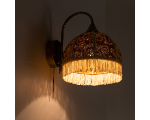 Citilux Базель CL407315 Бра с абажуром Вышивка и выключателем