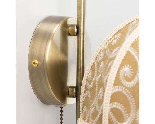 Citilux Базель CL407315 Бра с абажуром Вышивка и выключателем