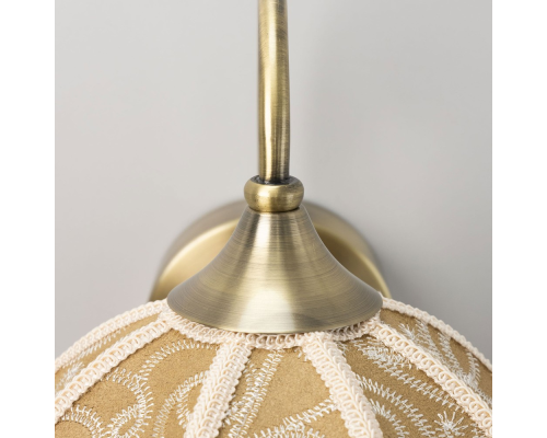 Citilux Базель CL407315 Бра с абажуром Вышивка и выключателем