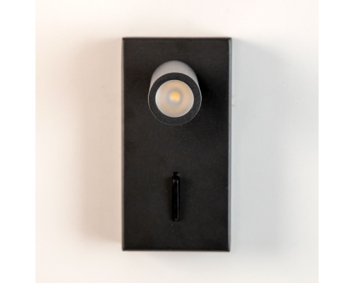 Citilux Декарт CL704351 LED Светильник поворотный с выключателем Чёрный