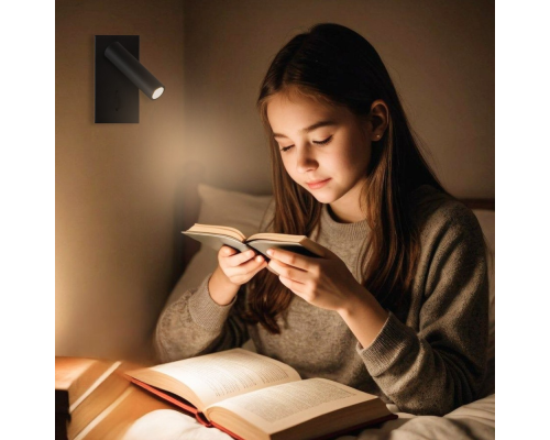 Citilux Декарт CL704351 LED Светильник поворотный с выключателем Чёрный