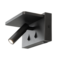 Citilux Декарт CL704371 LED USB QI Светильник поворотный Чёрный