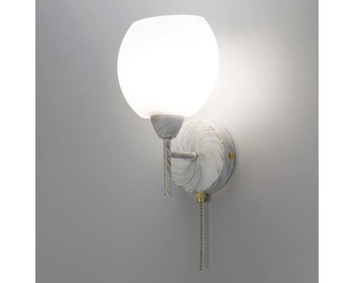 Citilux Флорида CL148310 Бра с выключателем Белое с патиной