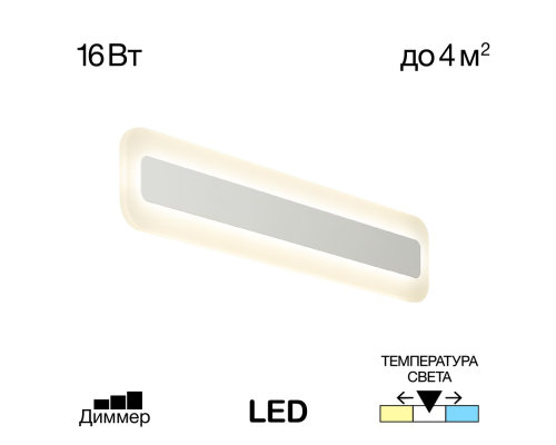Citilux Тринити CL238540 Настенный светодиодный светильник Белый