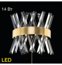 Citilux Ричард CL336313 LED Бра хрустальное с выключателем Бронза