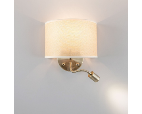 Citilux Декарт CL704306 Бра с бежевым абажуром и диммером