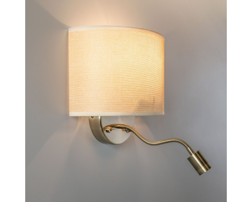 Citilux Декарт CL704306 Бра с бежевым абажуром и диммером