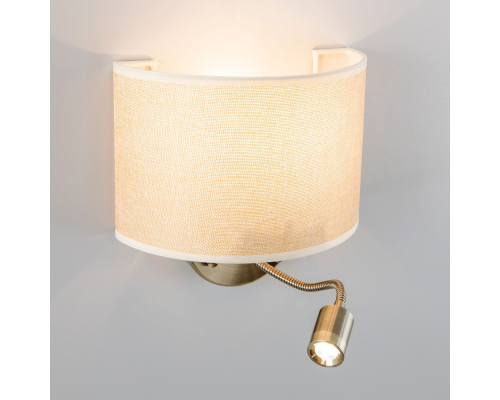 Citilux Декарт CL704306 Бра с бежевым абажуром и диммером