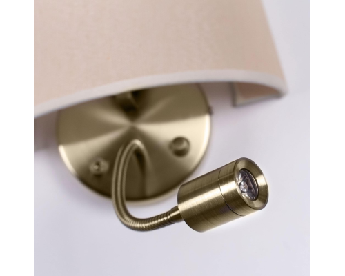 Citilux Декарт CL704306 Бра с бежевым абажуром и диммером