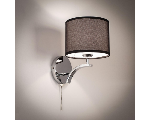 Citilux Эвора Рондо CL460312 Бра с чёрным абажуром и выключателем