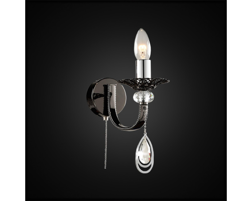 Citilux Оксфорд CL417311 Бра с выключателем Чёрный Хром