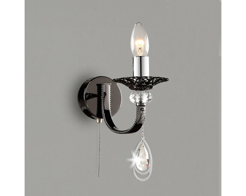 Citilux Оксфорд CL417311 Бра с выключателем Чёрный Хром