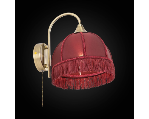 Citilux Базель CL407313 Бра с бордовым абажуром и выключателем