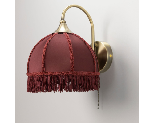 Citilux Базель CL407313 Бра с бордовым абажуром и выключателем