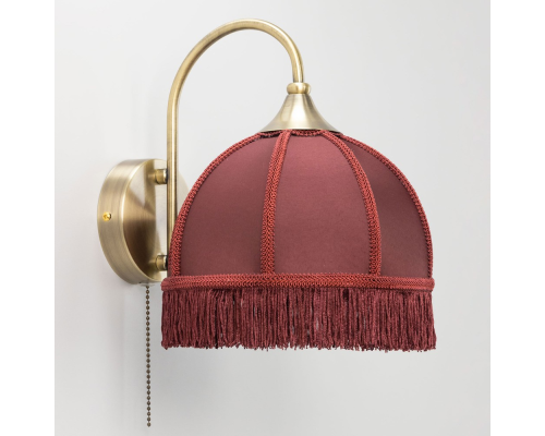 Citilux Базель CL407313 Бра с бордовым абажуром и выключателем