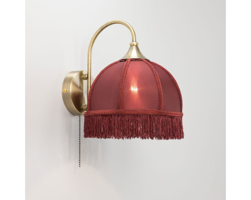 Citilux Базель CL407313 Бра с бордовым абажуром и выключателем