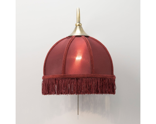 Citilux Базель CL407313 Бра с бордовым абажуром и выключателем