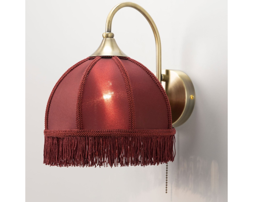 Citilux Базель CL407313 Бра с бордовым абажуром и выключателем