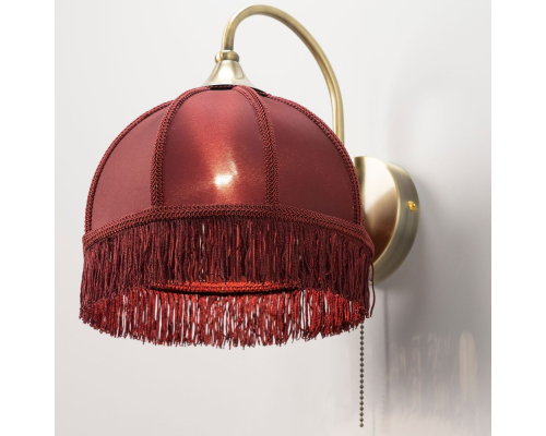 Citilux Базель CL407313 Бра с бордовым абажуром и выключателем