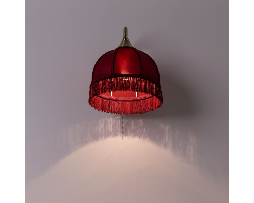 Citilux Базель CL407313 Бра с бордовым абажуром и выключателем