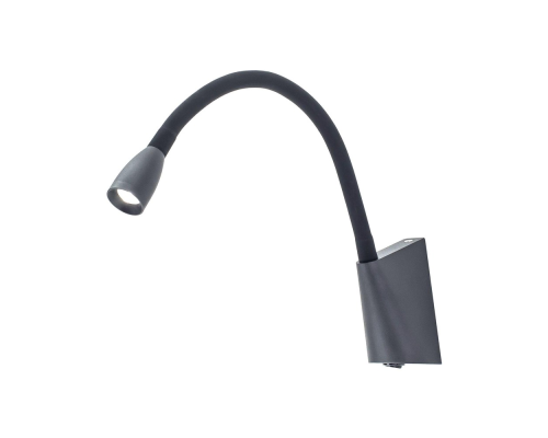 Citilux Декарт CL704341 LED Бра гибкое с выключателем Чёрное