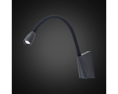 Citilux Декарт CL704341 LED Бра гибкое с выключателем Чёрное