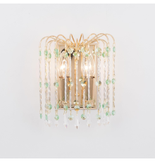 Citilux Опера CL304423 Бра хрустальное Золото Зелёный