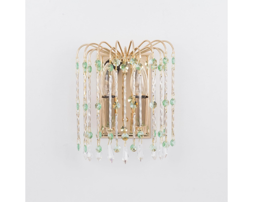 Citilux Опера CL304423 Бра хрустальное Золото Зелёный