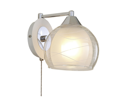 Citilux Буги CL157311 Бра с выключателем Белое Хром