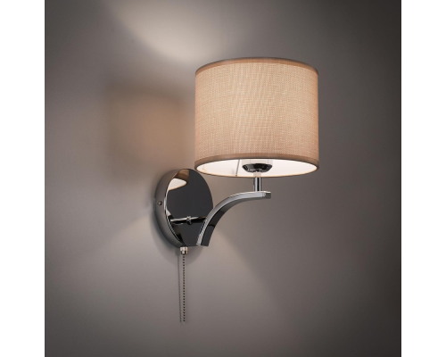 Citilux Эвора Рондо CL460311 Бра с бежевым абажуром и выключателем