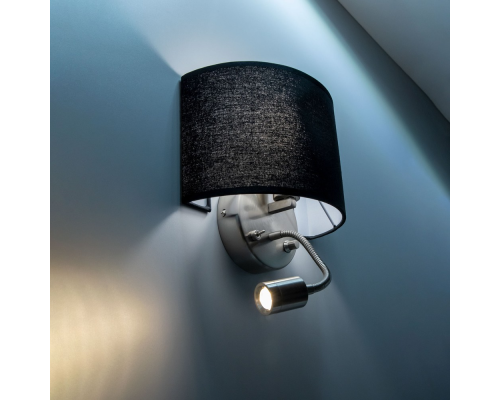 Citiluх Декарт CL704305 Бра с чёрным абажуром и диммером