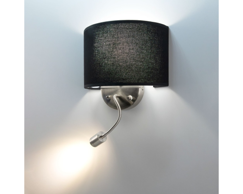 Citiluх Декарт CL704305 Бра с чёрным абажуром и диммером