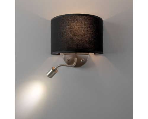 Citiluх Декарт CL704305 Бра с чёрным абажуром и диммером