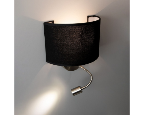 Citiluх Декарт CL704305 Бра с чёрным абажуром и диммером
