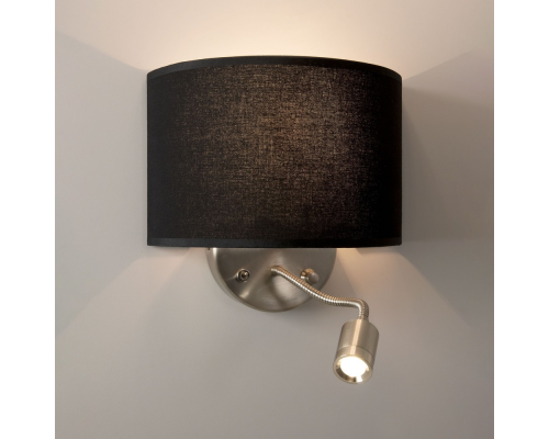 Citiluх Декарт CL704305 Бра с чёрным абажуром и диммером