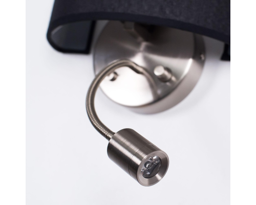 Citiluх Декарт CL704305 Бра с чёрным абажуром и диммером