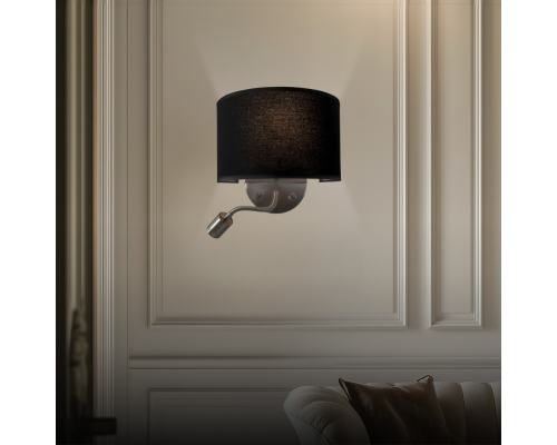Citiluх Декарт CL704305 Бра с чёрным абажуром и диммером