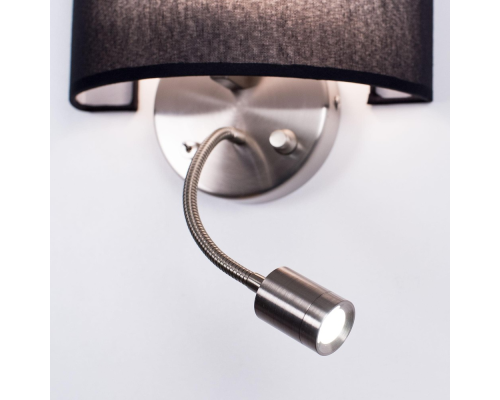 Citiluх Декарт CL704305 Бра с чёрным абажуром и диммером