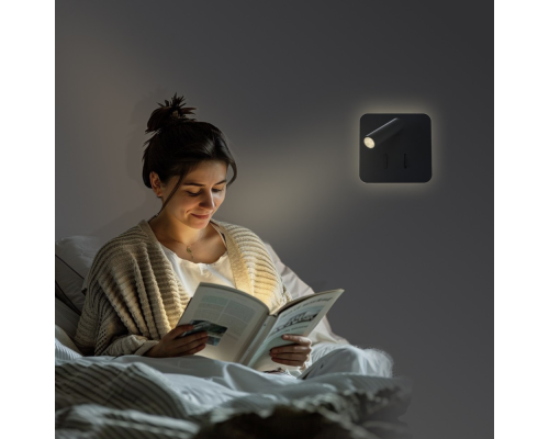 Citilux Декарт CL704421 LED Бра с выключателем Чёрное