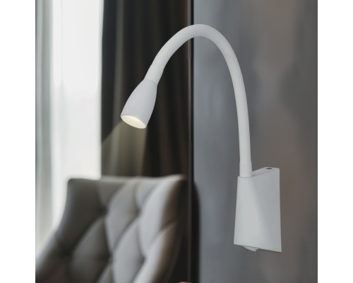 Citilux Декарт CL704340 LED Бра гибкое с выключателем Белое