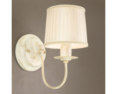 Citilux Дижон CL429311 Бра с абажуром Белое с патиной