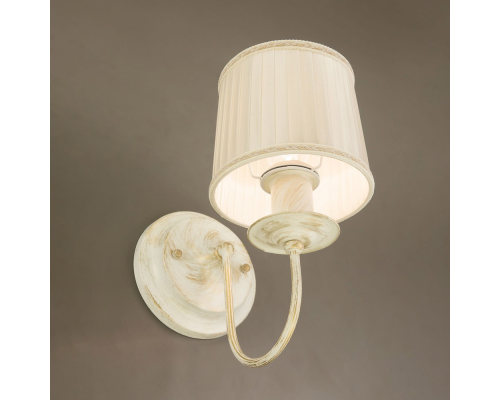 Citilux Дижон CL429311 Бра с абажуром Белое с патиной