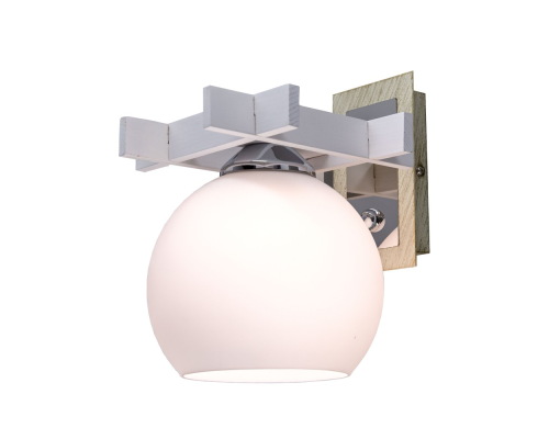 Citilux Нарита CL114312 Бра деревянное Белое Хром