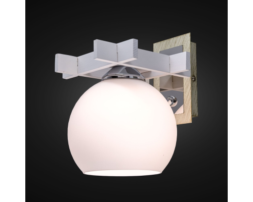 Citilux Нарита CL114312 Бра деревянное Белое Хром