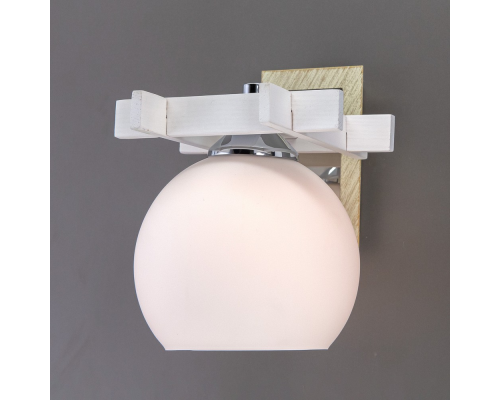 Citilux Нарита CL114312 Бра деревянное Белое Хром